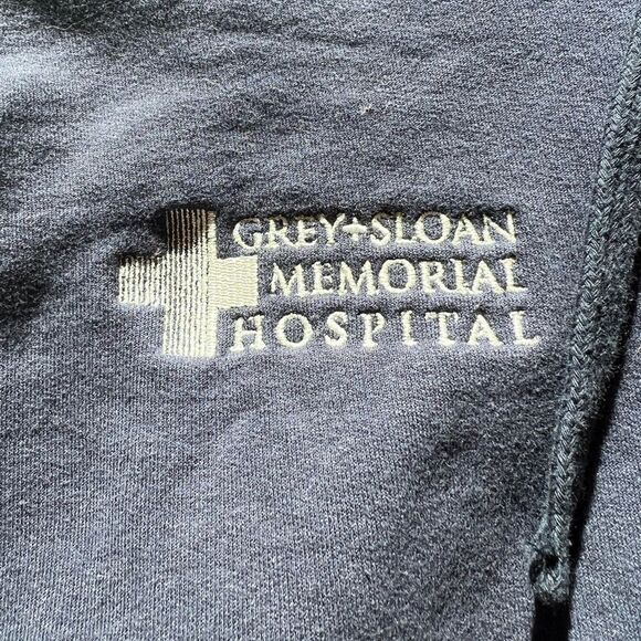 Grey’s Anatomy Navy Blue Zip Up Hoodie Sweatshirt - Picture 3 of 6